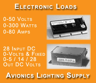 Electronic Loads & Avionics Power Supply